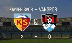 İlk yarı bitti: Kayserispor - Vanspor: 2-0